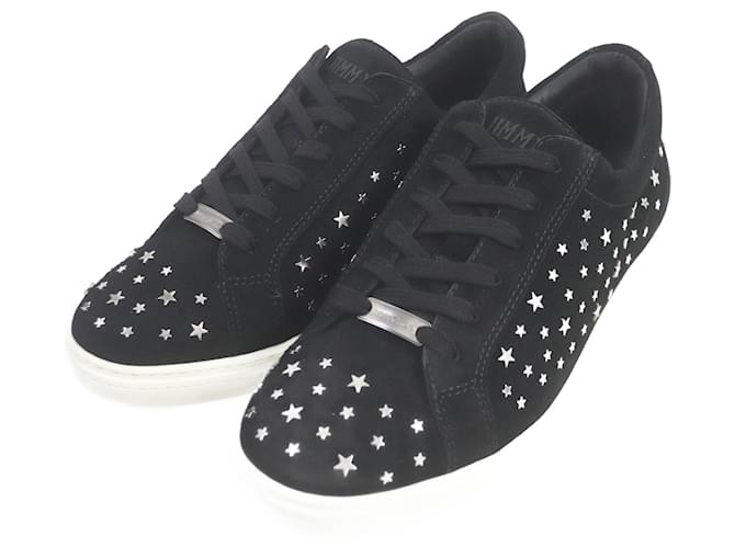 Sneakers in pelle scamosciata Jimmy Choo nere 42 Nero