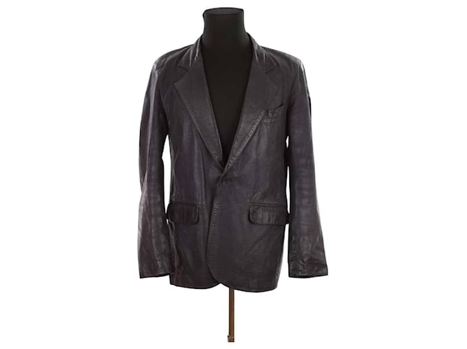 Agnès b. Giacca di pelle Nero