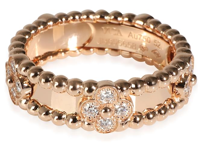 Anello Perlee Van Cleef & Arpels in oro rosa 18k 0,31 CTW