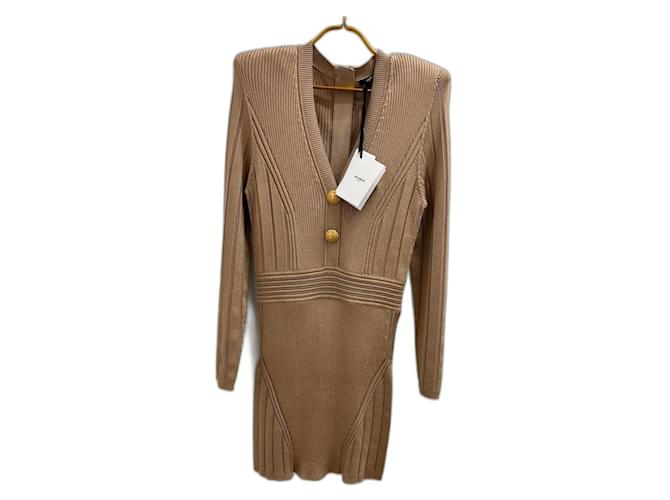 Balmain Vestiti Beige
