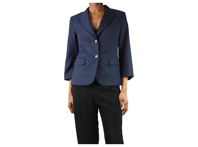 The row Blazer di lana blu - taglia UK 10