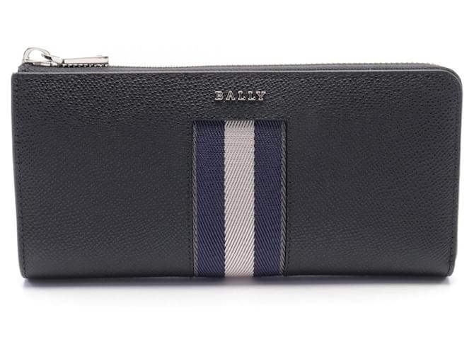 Portafoglio lungo con zip Bally Leather BLYTHEN 6309718U901P Nero