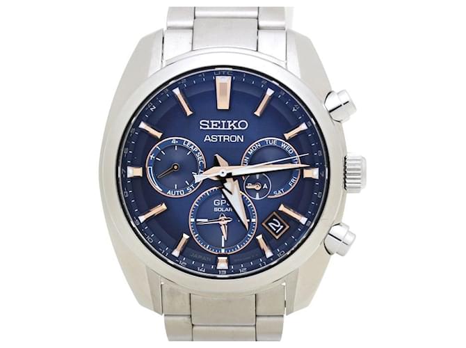 Orologio cronografo solare Seiko Astron SBXC049 Blu