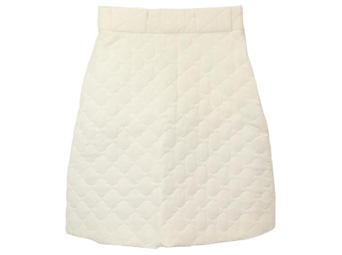 Gonna mini trapuntata a vita alta in seta 100% Fendi FQ7144 AC4Q