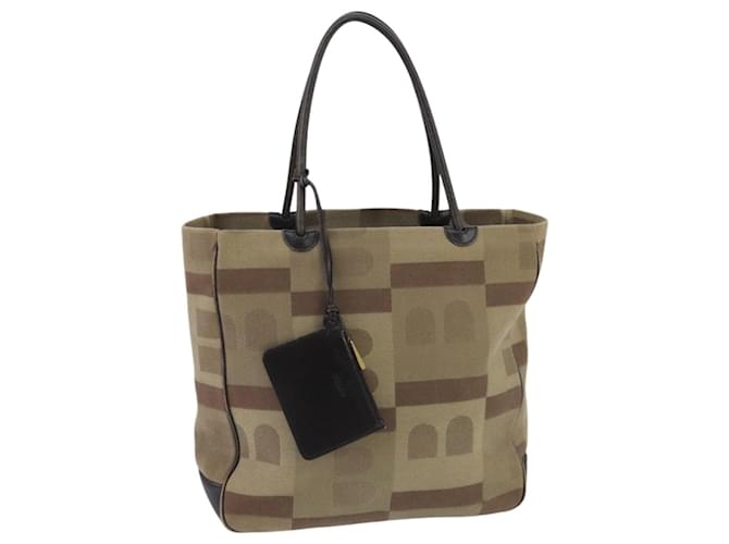 BALLY Borsa Tote in Tela Beige Auth ti2273