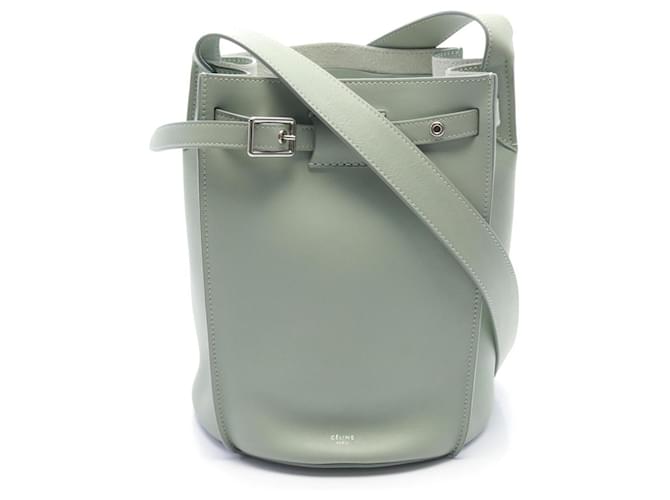 Big Bag Céline Borsa a secchiello nano in pelle Celine Verde