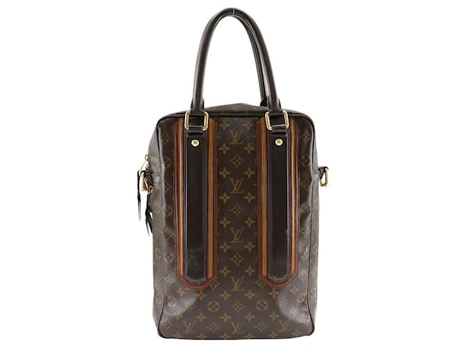 Borsa a mano in tela Monogram di Louis Vuitton Marrone