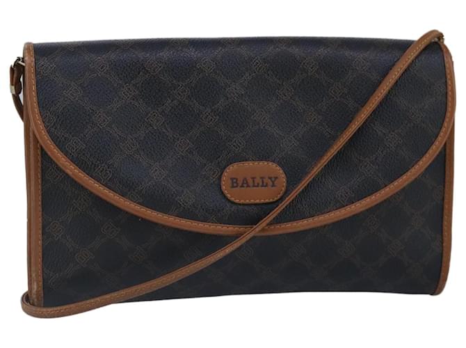 BALLY Borsa a Spalla in Pelle Nera Auth ti2294 Nero
