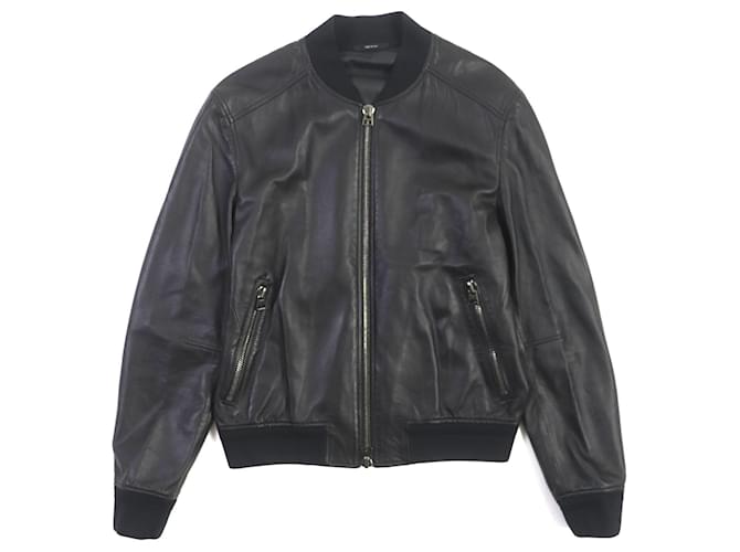 Giacca bomber in pelle Tom Ford nera 48 Nero