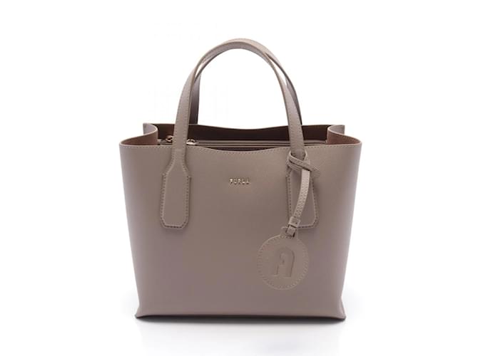 Borsa tote in pelle classica Furla Marrone
