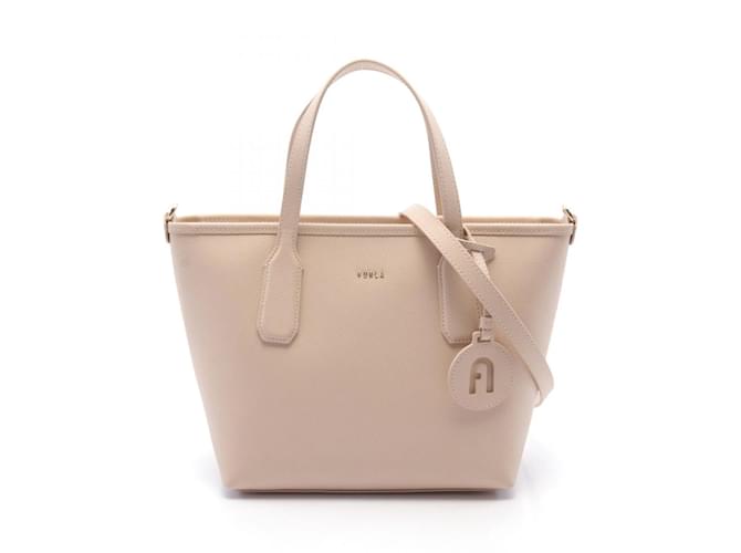 Borsa tote in pelle rosa classica Furla