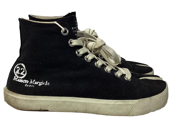 Maison Martin Margiela Sneakers alte Tabi Vandal Maison Margiela in tela nera Nero