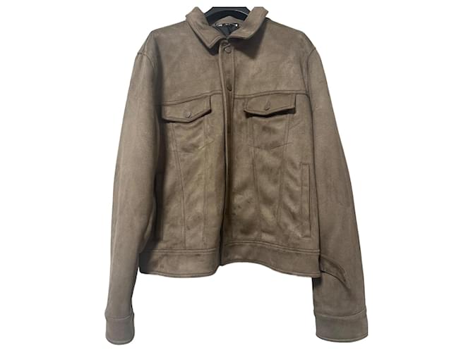 Giacca in suede sintetico Zara Marrone chiaro