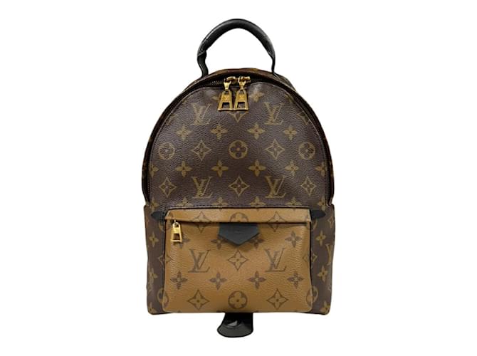 Zaino Palm Springs PM Monogram Reverse Louis Vuitton Marrone Monogramma