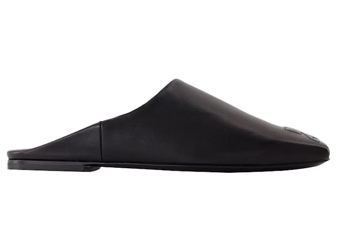 Mule Heritage Shadow - Courreges - Pelle - Nero