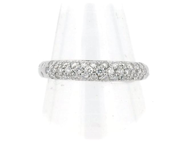 Autre Marque Anello in oro Au750 con diamanti pavé di Star Jewelry Bianco