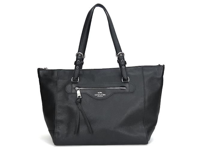 Borsa tote in pelle USED COACH C5690 Nero