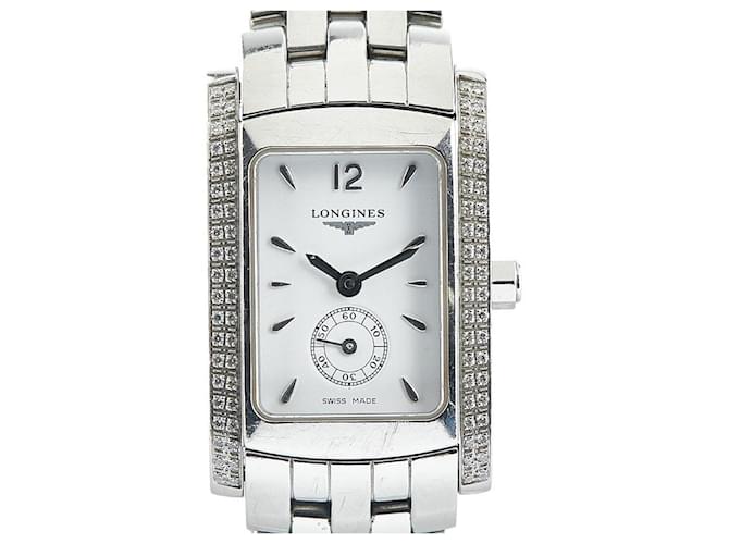 Orologio in acciaio inossidabile Longines DolceVita Bianco