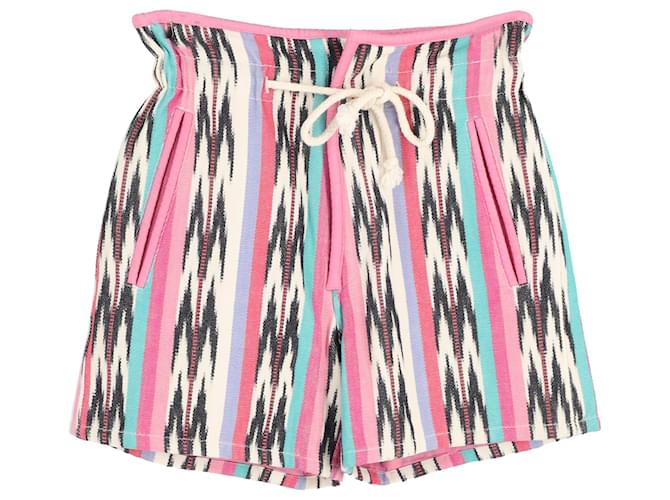 Shorts in cotone rosa Ikat Jacquard Inima di Isabel Marant Étoile Multicolore