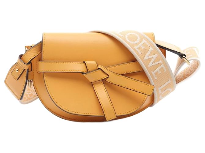 Borsa a spalla in pelle Loewe Gate Dual Bag Arancione