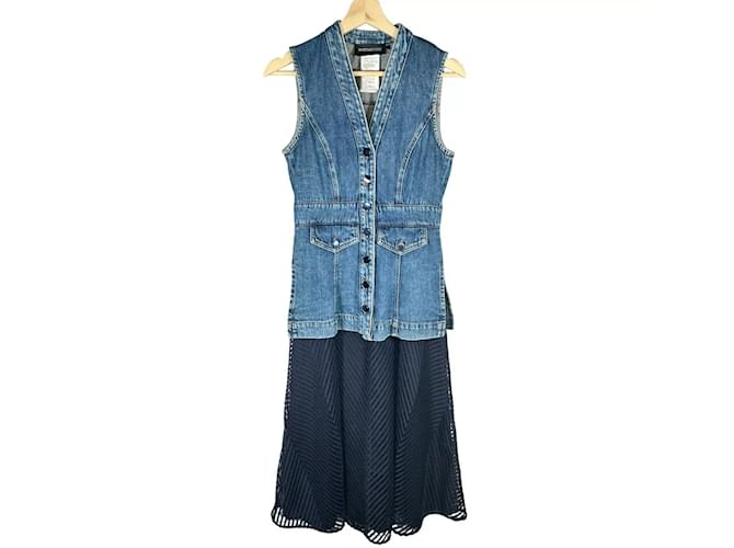 Abito Midi in Denim SPORTMAX CODE Blu