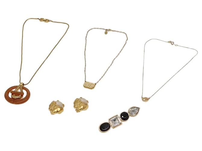 Accessori GIVENCHY Metallo 5Set Oro Beige Nero Auth 99434 D'oro