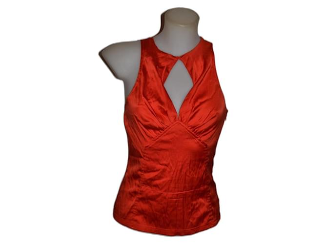 Versace top Rosso Arancione