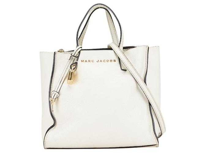 Borsa a spalla 2way in pelle Marc Jacobs Bianco