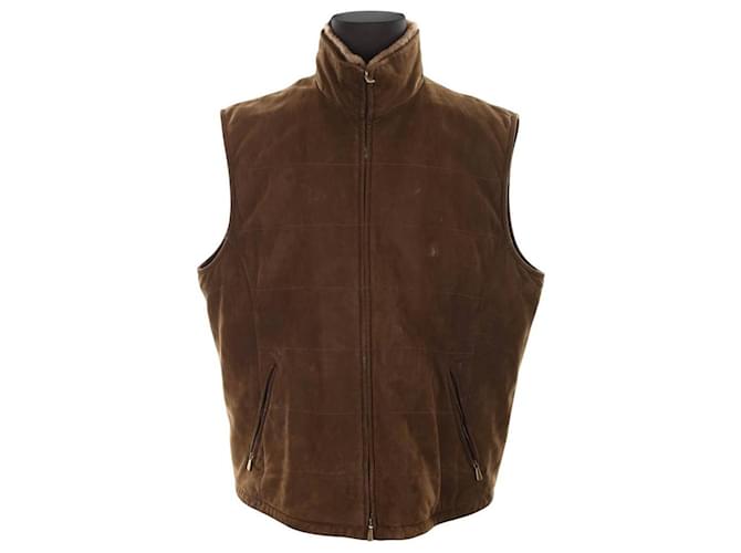 Loro Piana Giacca in suede Marrone