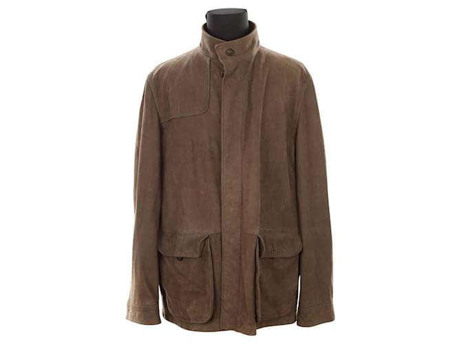 Loro Piana Giacca di pelle Marrone