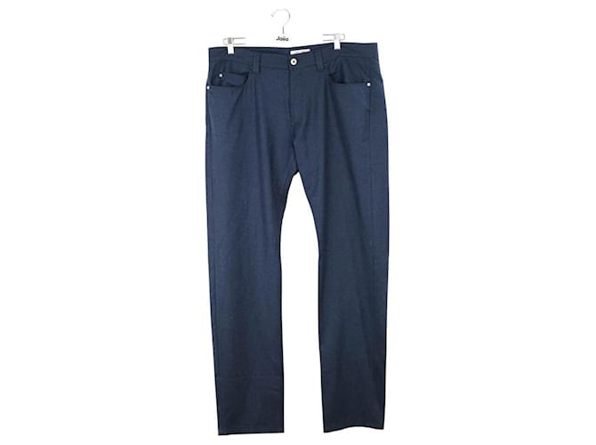 Loro Piana Pantaloni di lana Blu