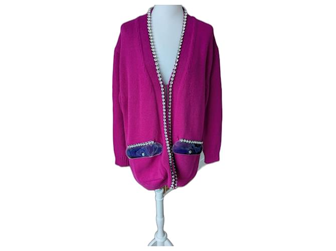 Christopher Kane Maglioni di lana Fuschia