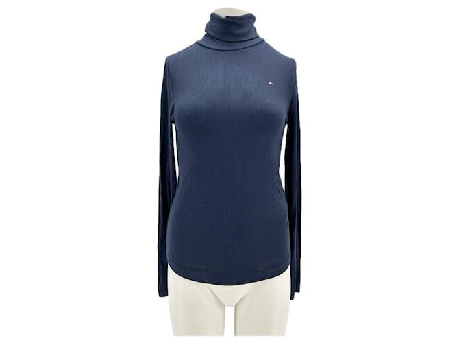 Tommy Hilfiger top T.International S Viscosa Blu navy
