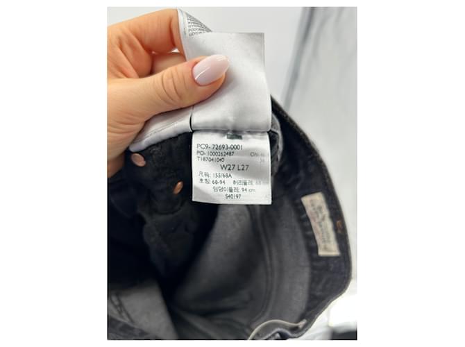 Jeans LEVI'S T.US 27 Cotone Grigio