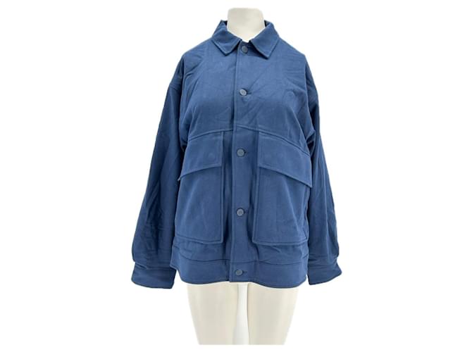 Yves Salomon Giubbotti ALO T.International S in cotone Blu navy