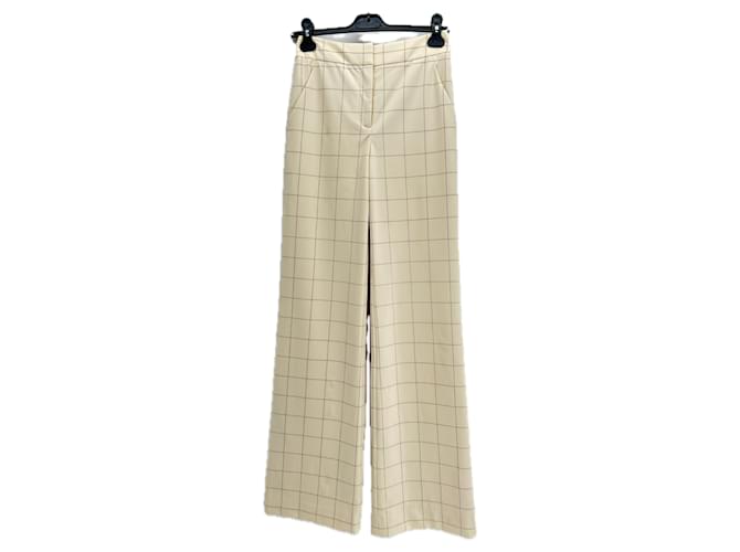 Pantaloni VERONICA BEARD T.US 0 Poliestere Crudo