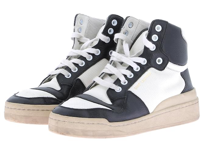 Sneakers SAINT LAURENT T.EU 37.5 Pelle Bianco