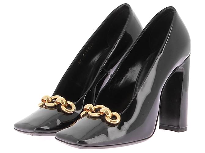 Tacchi Saint Laurent T.EU 37 Pelle verniciata Nero