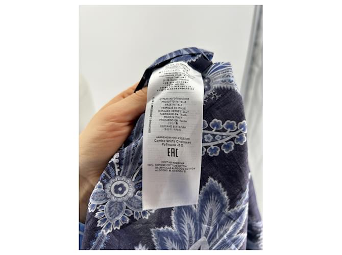 Etro tops T.IT 40 Cotone Blu