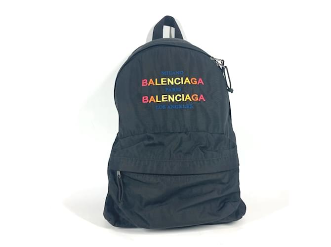 Zaino Explorer di Balenciaga Nero Multicolore