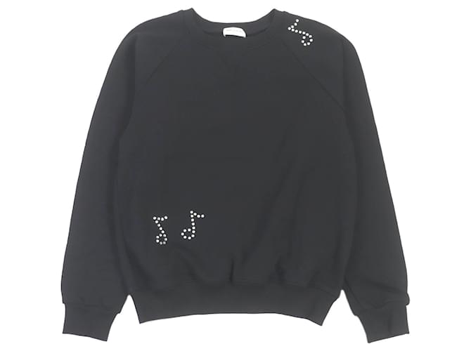 Yves Saint Laurent Felpa Saint Laurent con nota musicale in strass S Nero