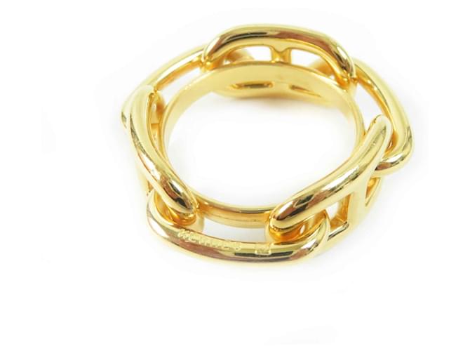 Ring Hermès Anello per sciarpa Dunkel in oro Hermes Lukade Chne D'oro