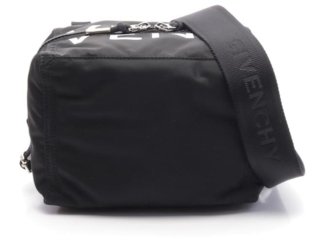 Borsa a spalla piccola Pandora in nylon e pelle Givenchy BK50CRK1VF004 Nero