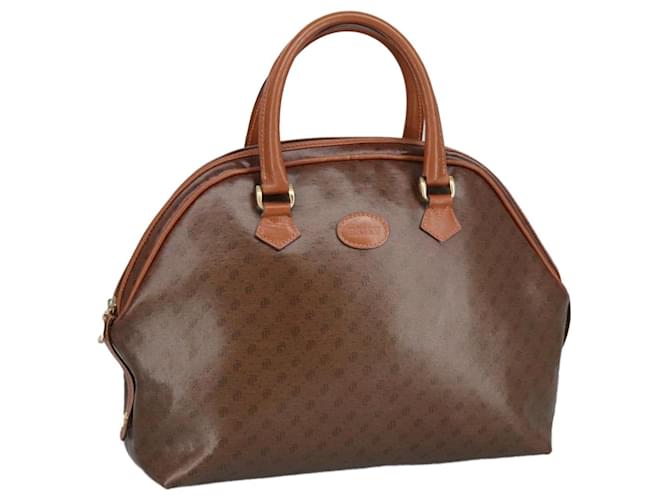 BALLY Borsa a mano in tela rivestita oro marrone Auth ti2357 D'oro