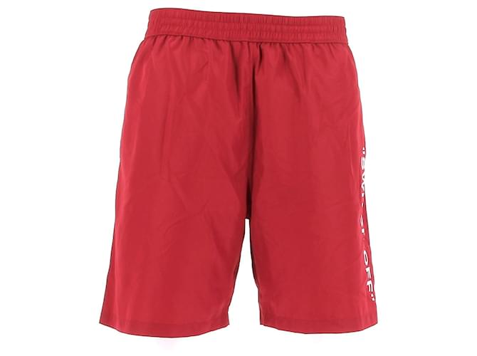 Off White OFF-WHITE Costumi da bagno T.International L Poliestere Rosso