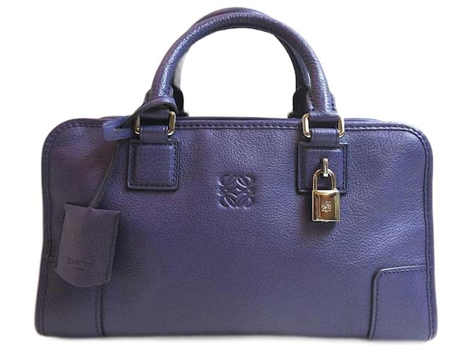 Borsa Loewe Amazona 28 in pelle viola Porpora
