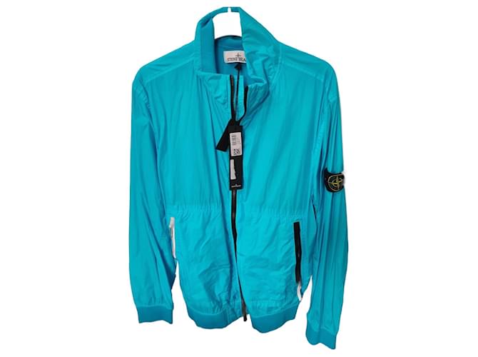 Giacca a vento Stone Island Turchese