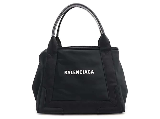 Balenciaga Cabas Blu Navy Nero