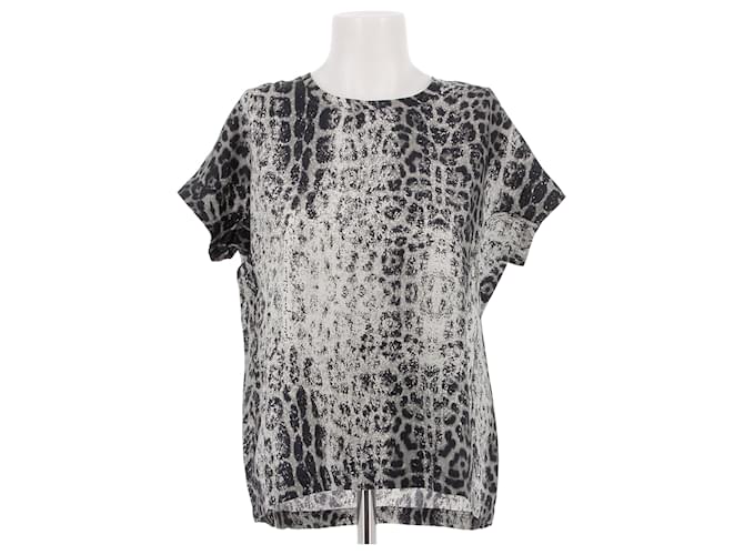 GOLDEN GOOSE Top T.Internazionale S Seta Grigio