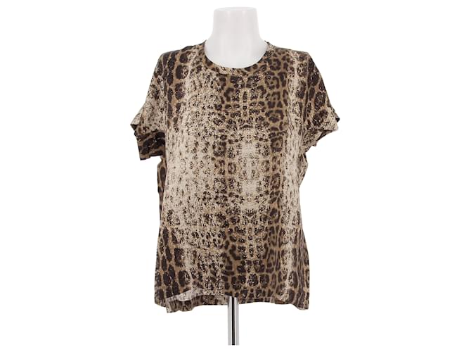 GOLDEN GOOSE Top T.Internazionale S Seta Marrone